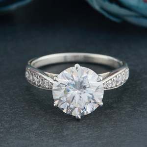 2.15ct Moissanite Diamond Ring in Silver