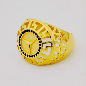22K Bahubali Gents Ring