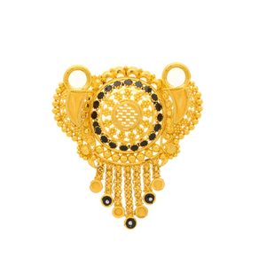 spectacular gold filigree pendant