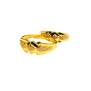 22KT Couple Cz Design Ring