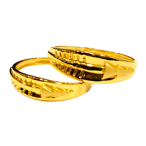 22KT Couple Plain Design Rings