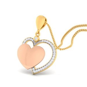 double heart pendant