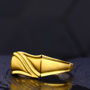 22kt Gold Men's Exclusive  Plain Ring MR752