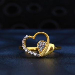 22 carat gold heart shape ladies  rings RH-LR