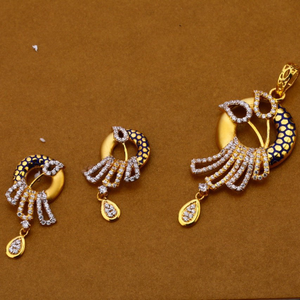 Ladies pendant set 916 cz