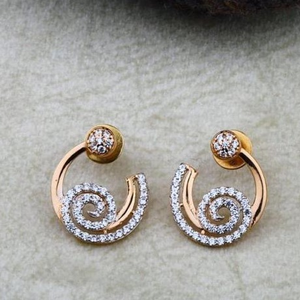 22Kt Gold Half Round EarRing RH-GE046