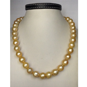 SouthSea Water Natural Golden Pearls Necklace