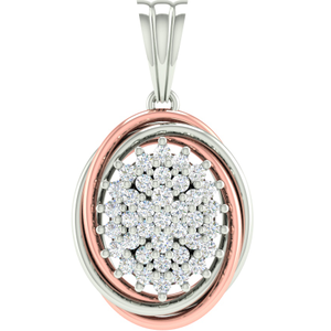 Fancy real diamond pendant