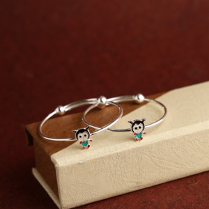 silver  attractive Bangles for kids