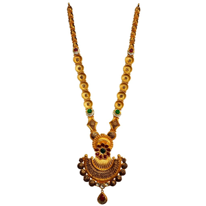 22k gold designer necklace set mga - gls0103