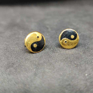 22k gents earring