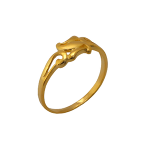 22k Gold Plain Simple Ring