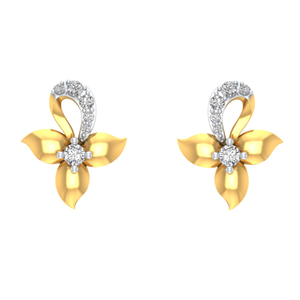 gold diamond studs
