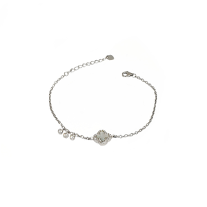 MOP Simple Bracelet In 925 Sterling Silver MG
