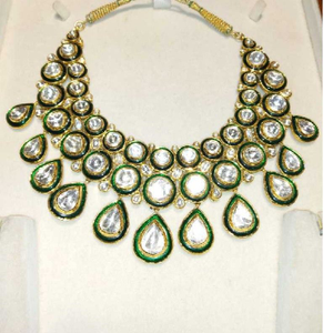 22KT Gold Antique Jadtar Necklace