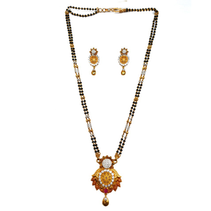 1 gram gold forming fancy mangalsutra mga - m