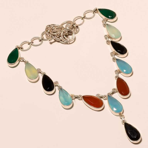 925 Silver Natural Diamond Necklace