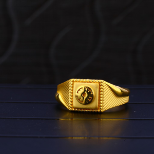 916 Gold Hallmark Plain Ring MPR68