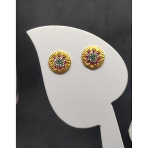 22k ladies round earring