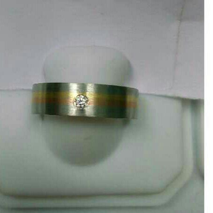 950 Platinum Rose Gold Ring