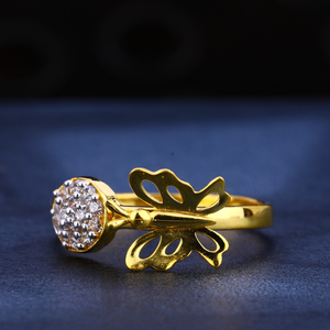 916 gold cz  fancy ladies ring lr579