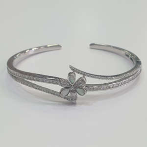 Silver 92.5 diamond fancy kada