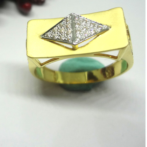 916 gold cz diamond adorable gents ring