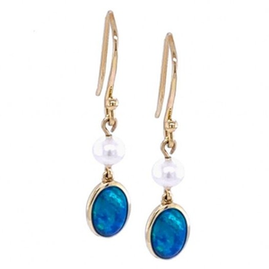 gold plated with color stone earrings