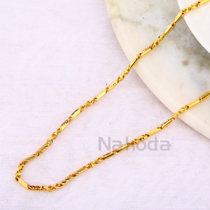 916 Gold Hallmark Exclusive Mens Choco Chain 