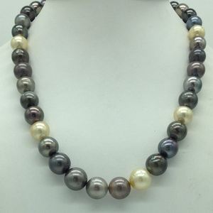Muliticolour Round Tahitian South Sea Pearls 