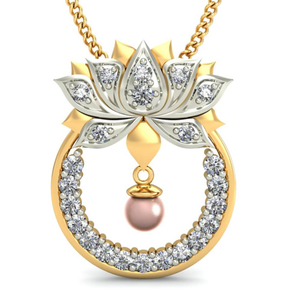 lotus pearl pendant