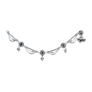 Fancy Silver Ladies Anklet