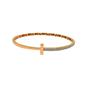 Simple Unique Design Rose Gold Kada Bracelet 