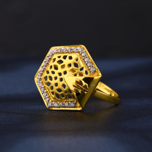 22CT CZ Gold Fancy  Ring LR827