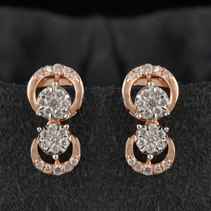 18Kt Gold Royal Diamond Earring