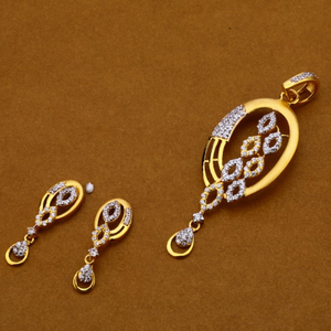 Ladies pendant set 916 cz