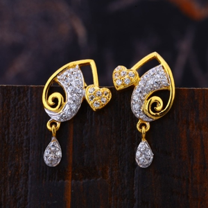 22 carat gold diamonds classical ladies earri