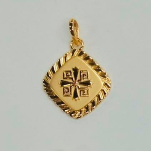 916 ct gold gents pendant 