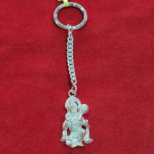 Silver Bajrangbali Keychain