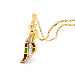 peacock pendant