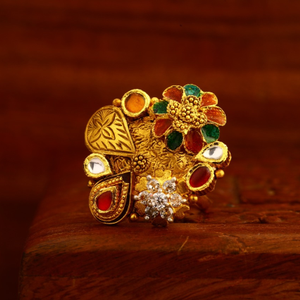 22KT Gold CZ Hallmark Antique Exclusive Ladie