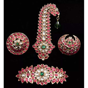 Silver And Kundan Jewellery Art