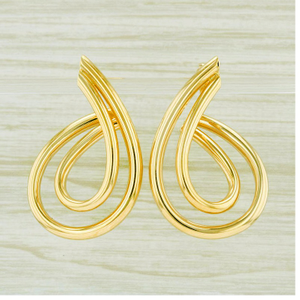 18 Kt Hallmark Real Solid Yellow Gold Swirl T