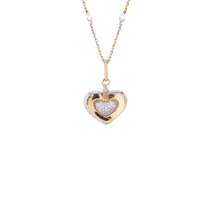 18K Rose Gold Lab Grown Diamond Heart Shape P