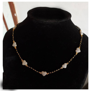 925 silver heart tanmaniya magalsutra