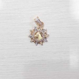 22k CZ Diamond Gold Fancy Pendant