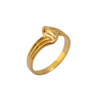 22k Gold Plain Volume Fusion Ring