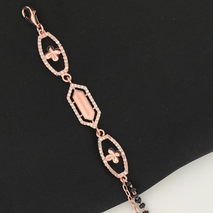925 Silver Rose gold Mangalsutra Bracelet