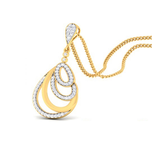 overlapped drop pendant