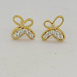 22k Gold Elegant Plain Earring
